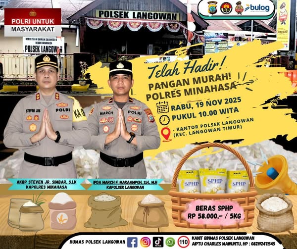 PANGAN MURAH!! POLRES MINAHASA