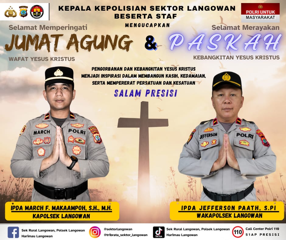 SELAMAT MEMPERINGATI JUMAT AGUNG & SELAMAT MERAYAKAN PASKAH